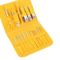 16 st/set Manikyrset Nagelknipsare Verktyg GUL Gul Yellow