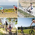 Miniatyrbillede 4 af 5: 1,7 m til 3 m Børnecykel Trækline Cykel Trækreb Last 200 kg til Mountainbike Lange Familieture med Sort Opbevaringspose