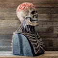 Miniatyrbillede 3 af 5: IC Fkxczn Den nyeste skelet biokemiske maske til 2021, Halloween-masker Rød