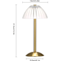 Miniatyrbilde 5 av 5: USB Oppladbar Bordlampe, LED Nattbordslampe, Leselampe, med Dimbar Berøringskontroll, 3 Lysfarger, DEBUNS