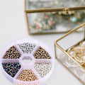 Miniatyrbilde 7 av 7: Blandet farge glassperler - Mini Rocailles perle sett for DIY-håndverk YELLOW