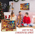 Miniatyrbilde 2 av 5: Puslespill adventskalender 2023 Julepuslespill kalendere D one-size