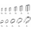 Miniatyrbilde 2 av 5: 250 stk. 6 Størrelser Aluminium Wire Tau Kauser Sortiment - Doble Hylser & 5 Størrelse Kauser for Wire Tau