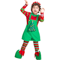 Miniatyrbilde 4 av 7: Fe-kostyme for barn, jenter og gutter, julefe-kostyme, julefe-onesie til julekarnevalfest (104-140) 3-10 år Pojkar 4-6 Jahre