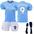 Pikkukuva 1 / 2: 2024-2025 Manchester City Koti Lasten Jalkapalloasu Nro 9 Haaland NO.9 6-7years