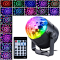 Miniatyrbilde 1 av 4: Speilkule med 15 LED-lys Diskokulelys Diskolyseffekter RGB LED for Halloween-dekorasjon, barn, klubbfest..DEBUNS