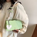 Miniatyrbilde 3 av 4: Underarm Bag Ladies Summer Bow Girls Small Square Bag Fashionable Shoulder Bag brown