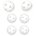 Miniatyrbillede 3 af 5: 4x Floorball bolde hule unihockey bolde til spillere professionelle træning hvid
