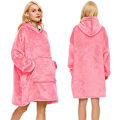 Miniatyrbillede 10 af 10: Snuggie Oversized Filt Hættetrøje Svart