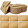 Miniatyrbild 1 av 5: 100 st mini presentkort kuvert, hjärtformade kuvert söta DIY kuvert handgjort kraftpapper för tackkort jul alla hjärtans dag presentkort