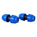 2 stk. PE-plast Rett Kobling 32 mm til 32 mm Vannrør Adapter Rett Kobling Vannrør Kobling Rørfittings