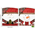 Miniatyrbild 4 av 5: Julstolsöverdrag Juldekoration Snögubbe Hatt Jultomte Rekvisita Tillbehör för Restaurang Matsal Fest Födelsedag Bröllop (2 st) 5448cm