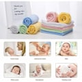 Miniatyrbillede 3 af 5: 10 Stykker Baby Håndklæder Bambus Fiber Vaskeklude 25 25 Cm Børne Håndklæder Flerfarvede Bade Håndklæder Køkken Håndklæder