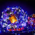 Miniatyrbillede 4 af 5: (Blå), 20 m, 200 LED, tofarvede lyskæder på grøn ledning med 8 driftstilstande, perfekt til indendørs og udendørs brug A