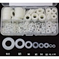 Miniatyrbilde 3 av 5: Nylon Skive Plastavstandsstykke M2 M2.5 M3 M4 M5 M6 M8 M10 Flat Skive Rund 520 Stk