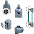 Miniatyrbillede 3 af 5: Brusekabineruller 8 Stykker Brusekabineruller 23mm Brusekabineruller Brusekabineruller til Badeværelse, 4 Øvre og 4 Nedre