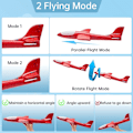 Miniatyrbillede 4 af 7: Svævefly, 2 stk. polystyren svævefly, manuel kastefly, skumflyvemaskine legetøj, børns skum svævefly, model svævefly, sports udendørs legetøj fly LAN Mini led-2 pcs blue + green
