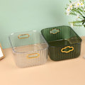 Miniatyrbillede 5 af 5: IC Stor Plast Kosmetisk Makeup Organizer Smykkeskrin Opbevaring Transparent M