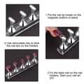 Miniatyrbillede 9 af 10: Neglelak Øvelses Tips Neglekunst Display Stand SORT sort black