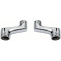 Miniatyrbillede 1 af 3: Brusearmbuefitting, messing albue reduceringsfitting, justerbar drejearm, vægarmbuefitting, offset fitting 1/2 3/4, krom A, af DEBUNS