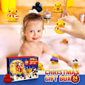Miniatyrbild 3 av 5: Gummianka Badleksaker 24 Dagar Julkalender 2024, Julleksaker Presenter För Vuxna Barn Flickor Pojkar