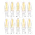 10 pcs G9 Dimmable Long Filament BiPin LED Bulb for Home Car Lighting 3W AC220V 0.2