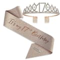 Party Krone Hodebånd Rhinestone Krone Hårtilbehør Første Års Nummer Bursdagskake Ornament Legering Hårbånd 17