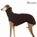 Pikkukuva 3 / 5: Talvikoiran villapaita korkealla kauluksella Greyhound Whippet -vaatteet Lurcher-takki ruskea Brown XL