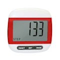 Miniatyrbild 1 av 5: LCD Stegräknare Steg Kilometer RÖD Red