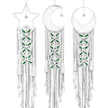 Miniatyrbillede 4 af 7: Macrame Dream Catcher - Boho Vævet Vægophæng Dekoration
