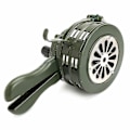 Miniatyrbild 4 av 5: Hand Crank Siren Horn 110db Manuellt Manövrerad Metallalarm Flygraid Nöd Säkerhet