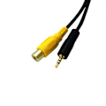 Miniatyrbild 5 av 5: RCA till 2,5 mm AV-IN-kabel Bil Backkamera TILL GPS 2,5 mm 0.