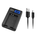 Miniatyrbilde 3 av 5: Bærbar LP-E12 LP E12 LCD USB-batterilader for Canon EOS M, EOS Rebel SL1, EOS 100D Hold strøm