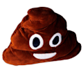 Miniatyrbillede 4 af 4: Emoji pude i blød plys