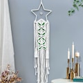 Miniatyrbillede 2 af 7: Macrame Dream Catcher - Boho Vævet Vægophæng Dekoration