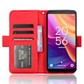 Pikkukuva 2 / 5: TCL 501 nahkakotelo useilla korttipaikoilla Folio Flip Wallet - Punainen