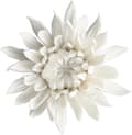 Väggdekoration 3D Keramisk Blomma Vit Kreativ Unik Keramisk Väggkonst Porslin