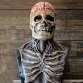 Miniatyrbillede 2 af 5: IC Fkxczn Den nyeste skelet biokemiske maske til 2021, Halloween-masker Rød