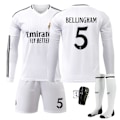 Miniatyrbild 1 av 2: Real Madrid Barn Hemmaställ 2024-2025 Höst & Vinter Nr 5 Strumpor + Skydd 3XL BELLINGHAM No 7 strumpor + skydd No 7 socks + Guard 3XL