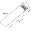 Miniatyrbilde 2 av 5: 20 stk. Gu10 monteringsramme fjærklemme klips 60mm diameter fjærreturringer spenneklips for Gu10 Mr16 LED takspot downlights pære