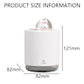 Miniatyrbillede 2 af 5: IC Mini Bærbar Bord Luftfugter - Sød Kanin USB Cool Mist Air Hvid