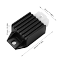 Miniatyrbillede 3 af 4: 4-takts ATV-tændingssæt: CDI-modul, tændspole, ensretter, startrelæsolenoid - 50cc 70cc 90cc 110cc 125cc