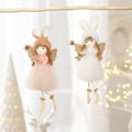 Miniatyrbilde 4 av 5: IC Juledekorasjon Hatt Anheng Juletrepynt Plysj Engledukke Anheng Juledekor