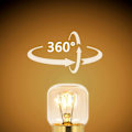 Pikkukuva 3 / 4: 5 kpl Salt Bulb 15W E14 T22 -lamppuja, lämmin valkoinen hehkulamppu 2700K, 80LM, AC 230V, uunilamppu 15W 300°, uuniin, jääkaappiin, suolalamppuun, grilliuuneihin NPTERBL