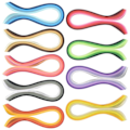 Pikkukuva 1 / 5: 900 kpl nauhoja Set Paper Quilling Set nauhoja per pakkaus Paper