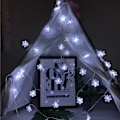 Miniatyrbild 3 av 5: LED-snöflingeljussträng Julgransdekoration Jul MJ82 semesterfest layoutljus color 10m 80 lights-USB