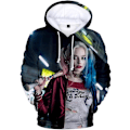 Pikkukuva 4 / 4: 3D-tulostetut Joker ja Harley Quinn -hupparit Klassinen Jared Leto ja Margot Robbie Herra/Rouva Huppari Paita Hip Hop Pojat-b88-WELLNGS S