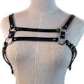 Miniatyrbillede 3 af 5: IC brystsele i kunstlæder til mænd bondage clubwear co