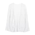Sommarstickad kofta tunn cardigan jacka VIT Vit White