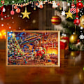 Miniatyrbild 4 av 7: Julkalenderpussel 2024 med 1008 bitar, Tomtepussel, julklappar till, 24 pussellådor nedräkning, julklapp till pojkar och flickor (E) E